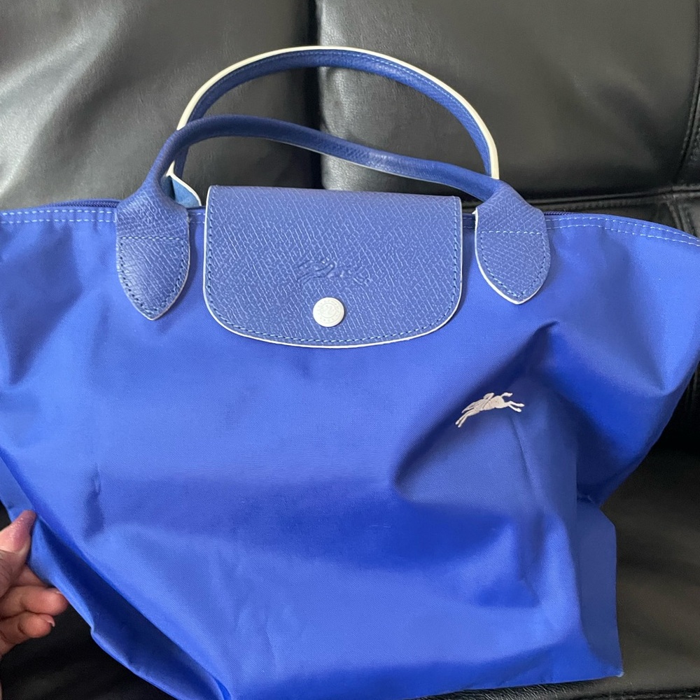 Blue Longchamp Tote Bag